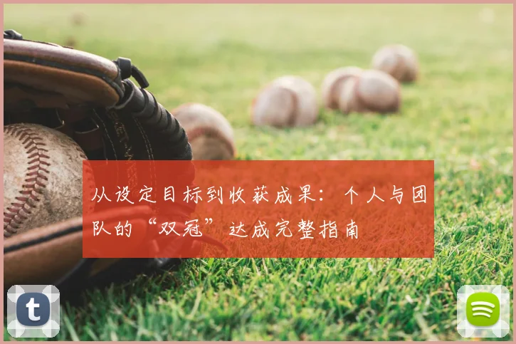 从设定目标到收获成果:个人与团队的“双冠”达成完整指南